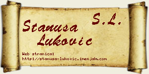Stanuša Luković vizit kartica